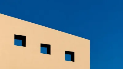 Three Square Windows Cobalt Sky