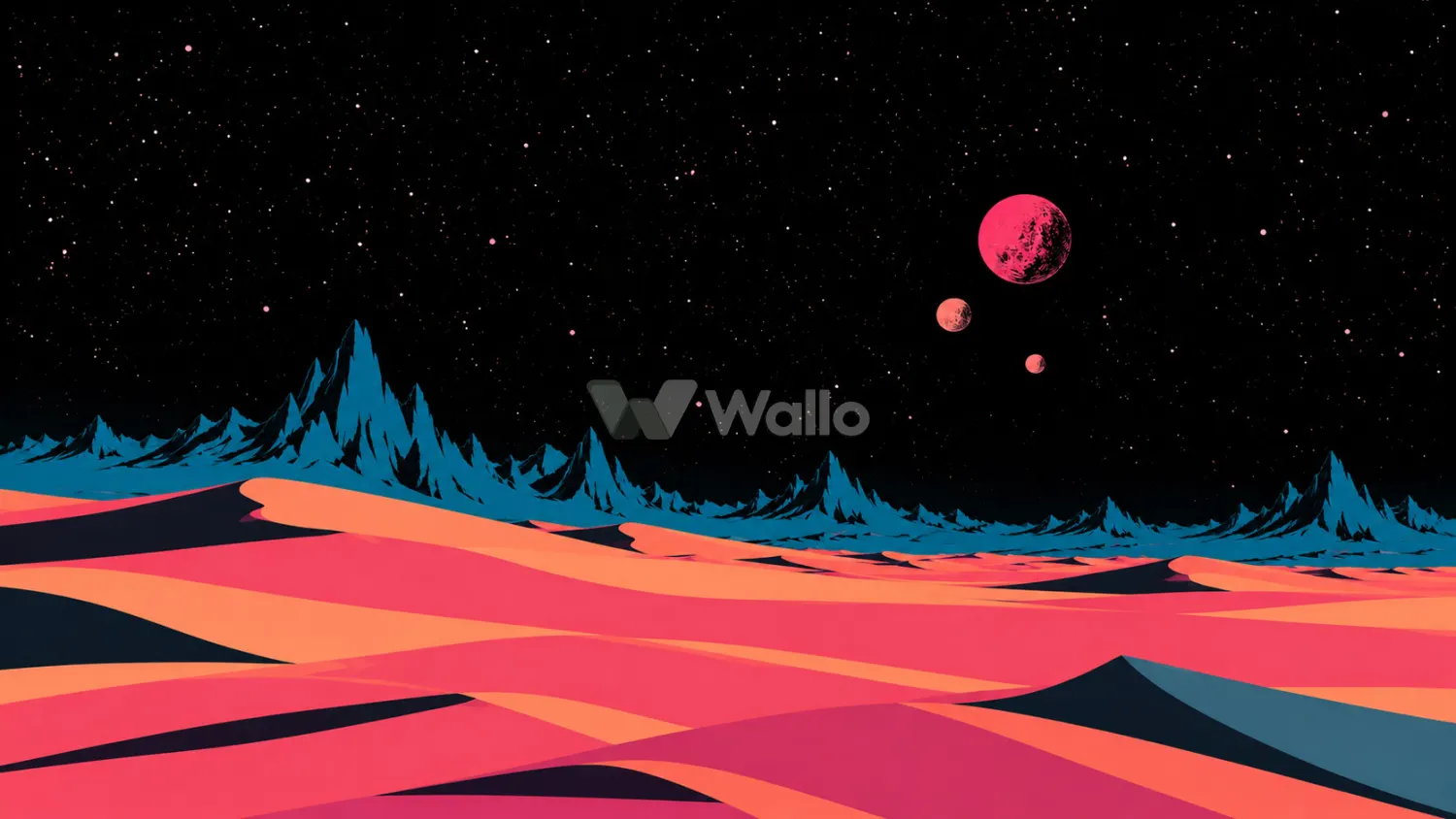 Seated Giant Beneath Alien Stars