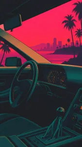 Amber Dashboard Coastal Dusk