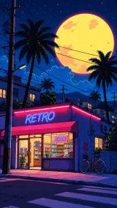 Retro Shop Golden Moon