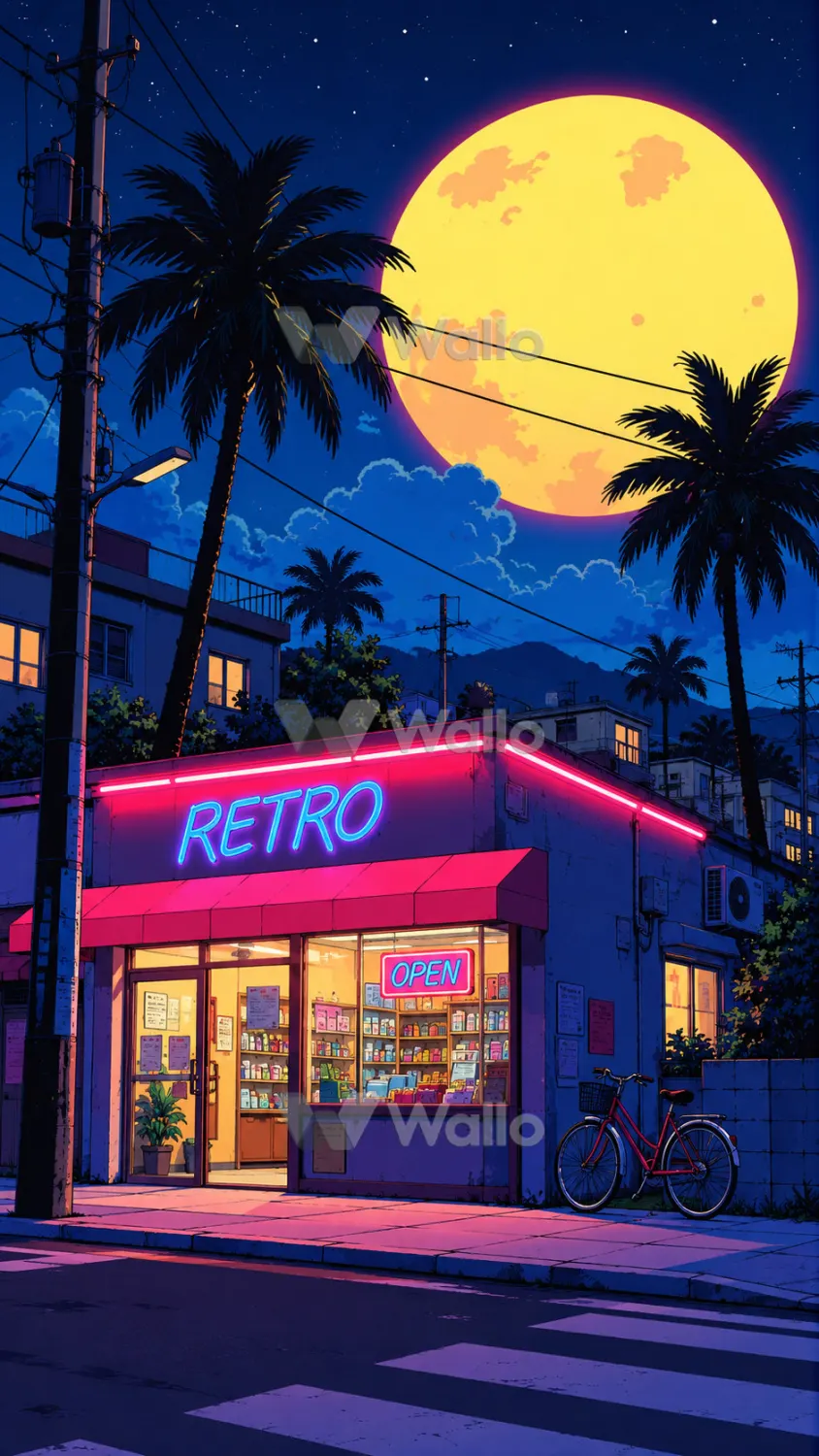 Retro Shop Golden Moon