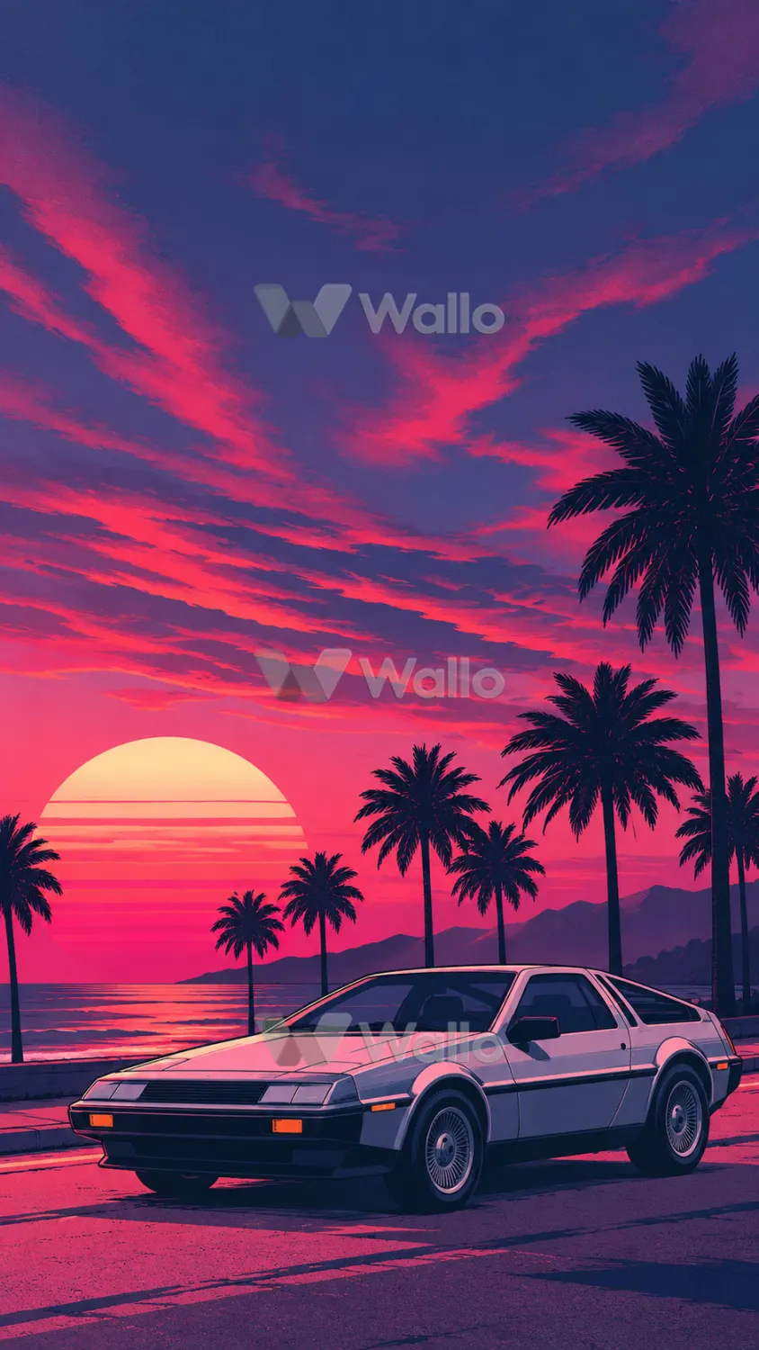Silver Wedge Palm Sunset