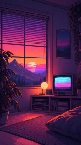 Violet Room Analog Static