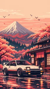Cherry Blossom Mountain Coupe
