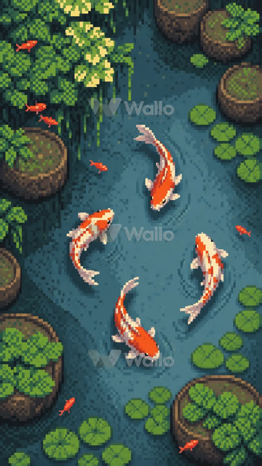 Koi and Lily Pond