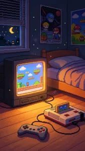 Midnight Console Bedroom