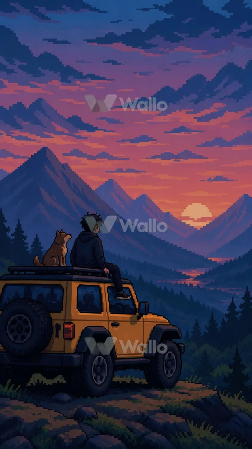 Mountain Overlook and Dog
