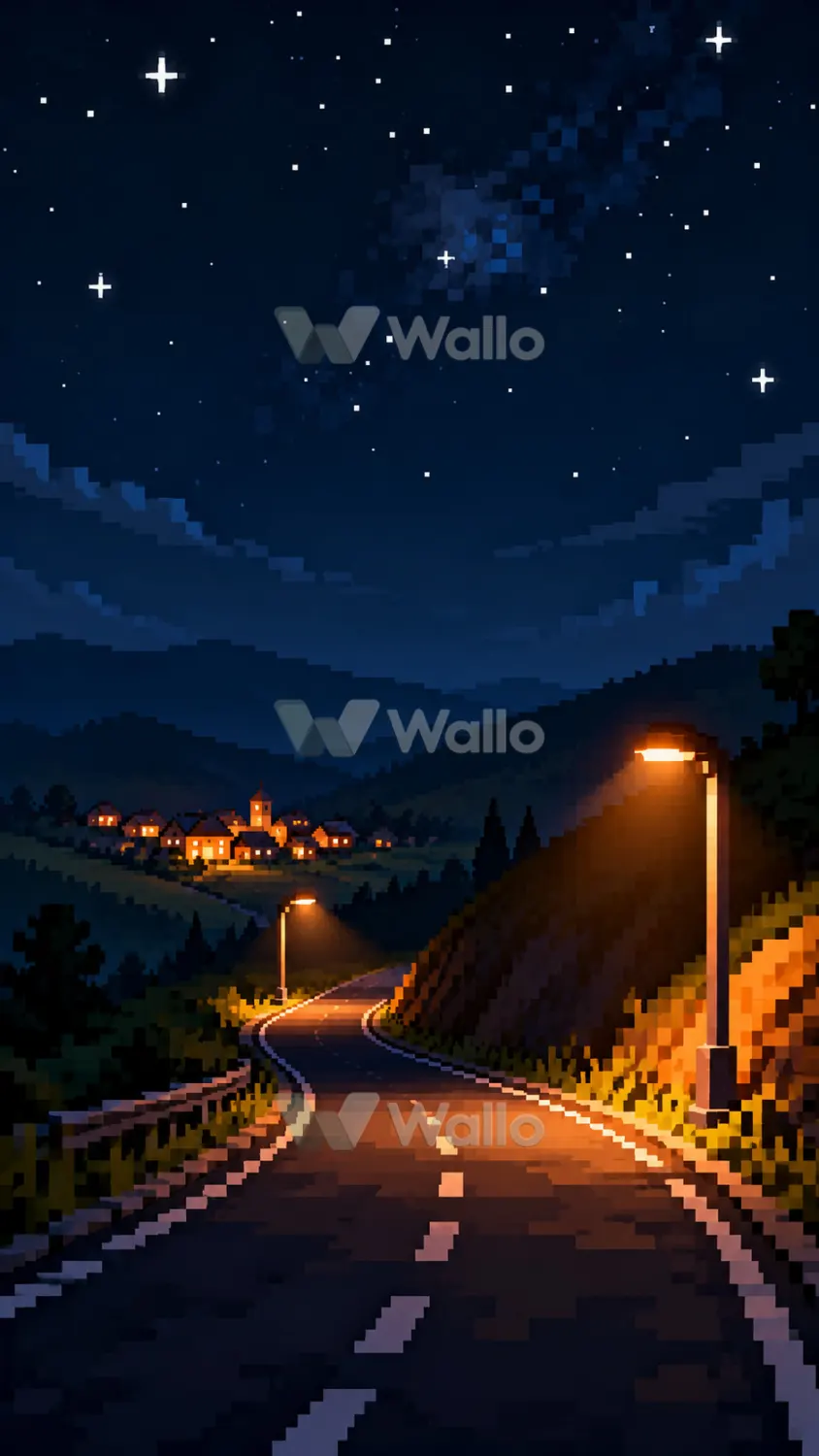 Starry Village Road