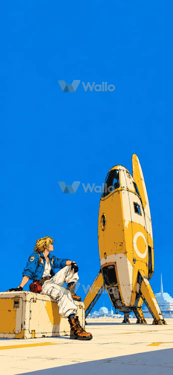 Retro Anime Rider Under Endless Sky 20