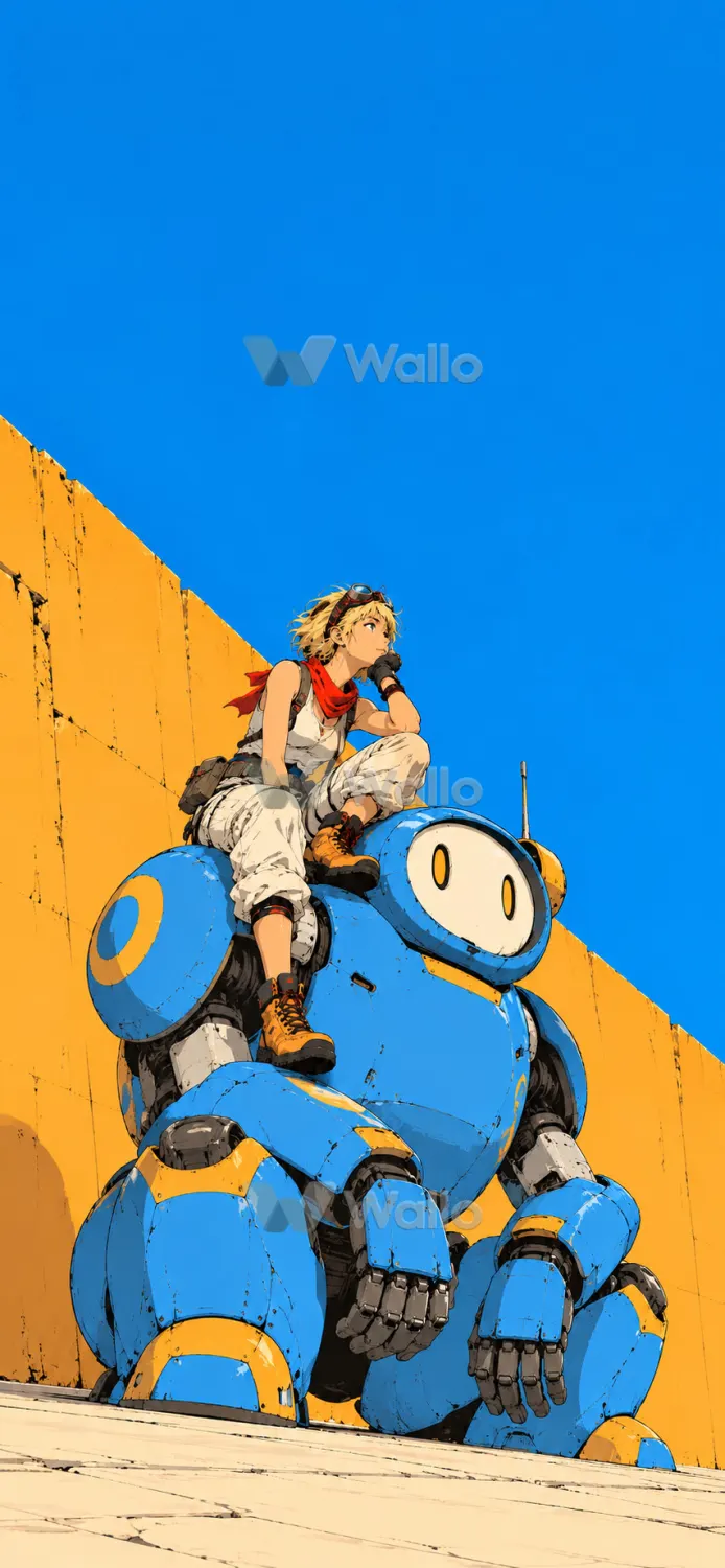 Retro Anime Vehicle Under Open Sky