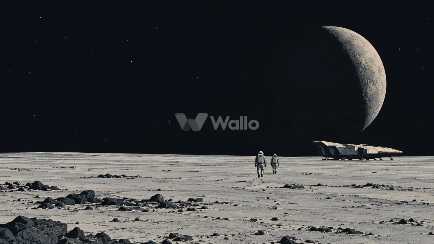 Astronauts Across the Silent Plain 15