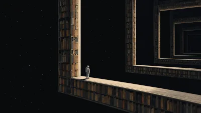 Astronaut in a Receding Tesseract 9