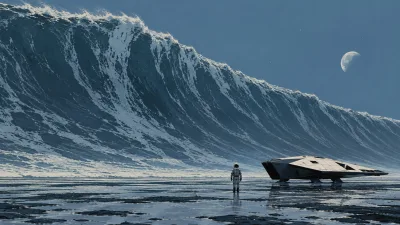 Tidal Wave Over Miller's Planet 4