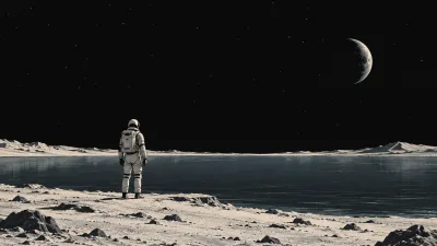 Astronaut at the Silent Shore