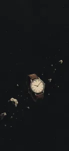 Suspended Watch in Charcoal Space