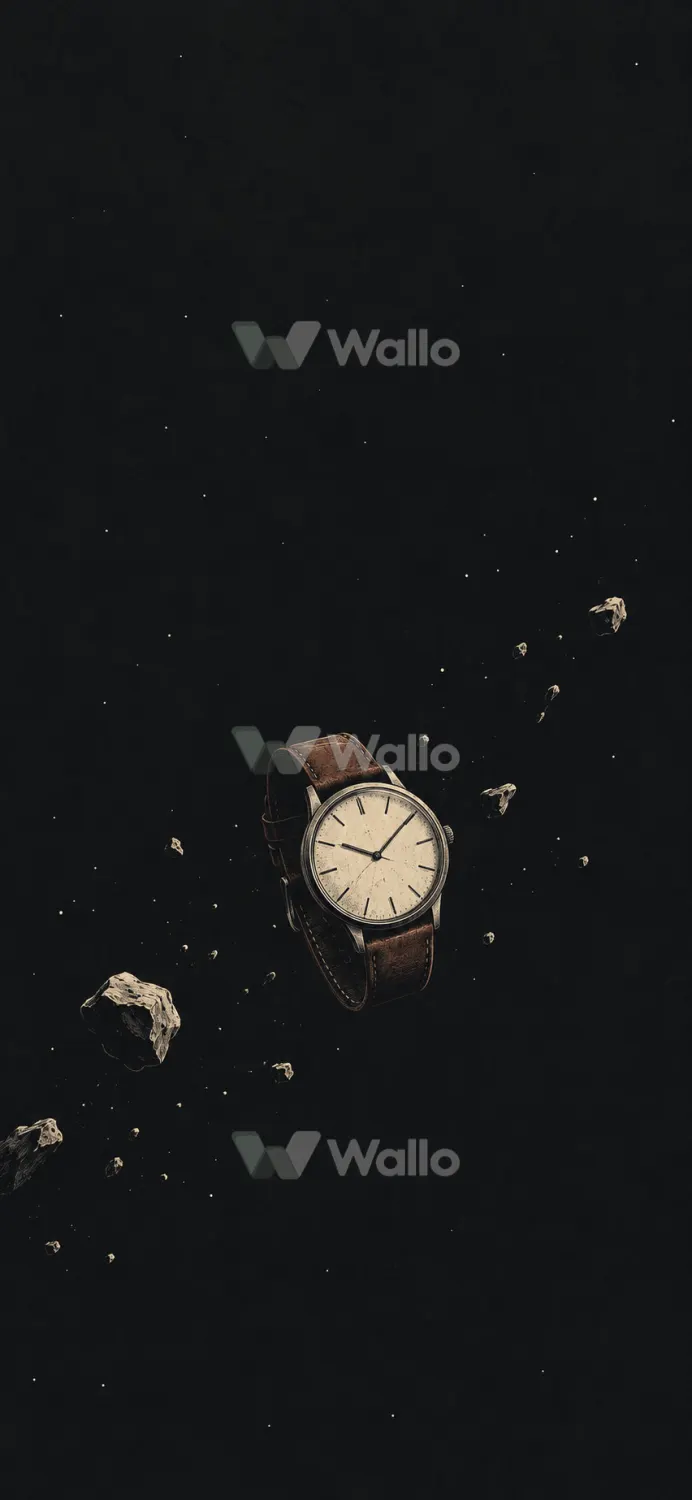 Suspended Watch in Charcoal Space