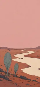 Paddle Plants Beside the Cream River