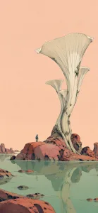 Ivory Trumpet Plant, Tiny Explorer 1