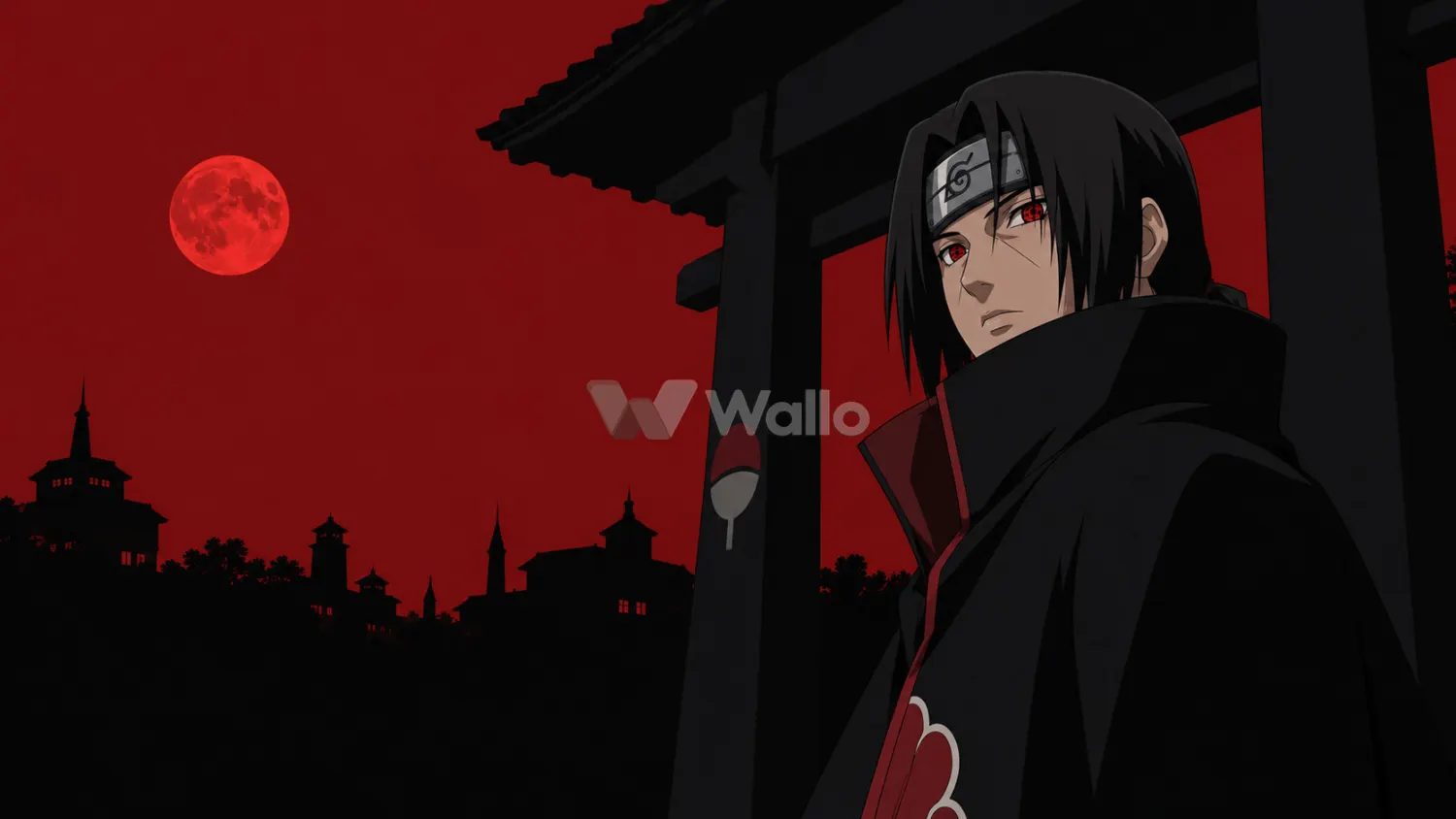 Itachi Beneath the Moonlit Crows