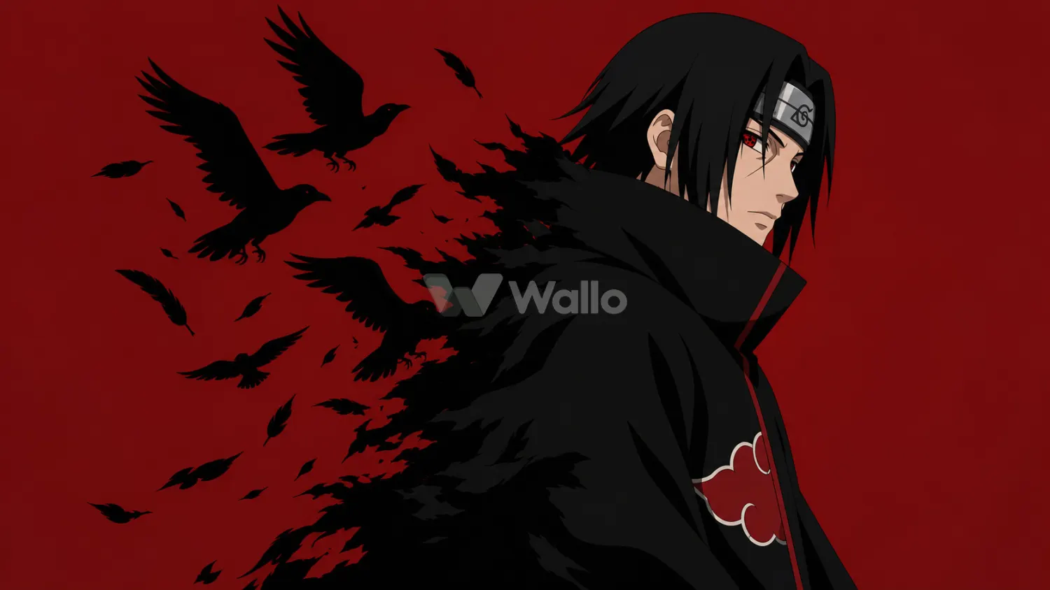 Itachi Beneath the Moon and Crows