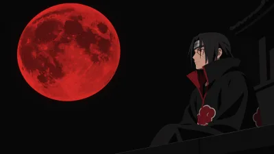 Itachi Beneath the Moon