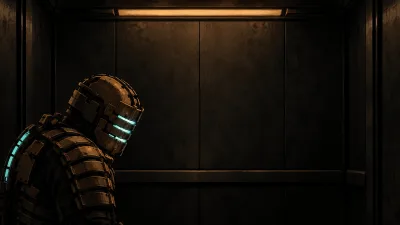 Isaac Clarke in the Empty Elevator 8