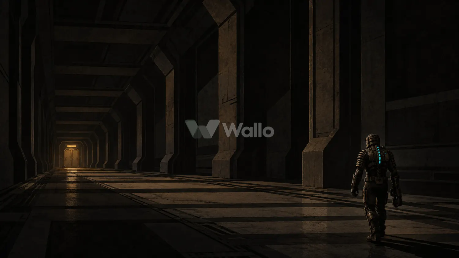 Isaac Alone in the Ishimura Corridor