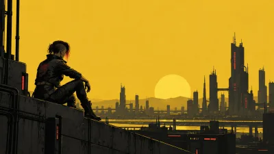 V Resting Over a Muted Skyline