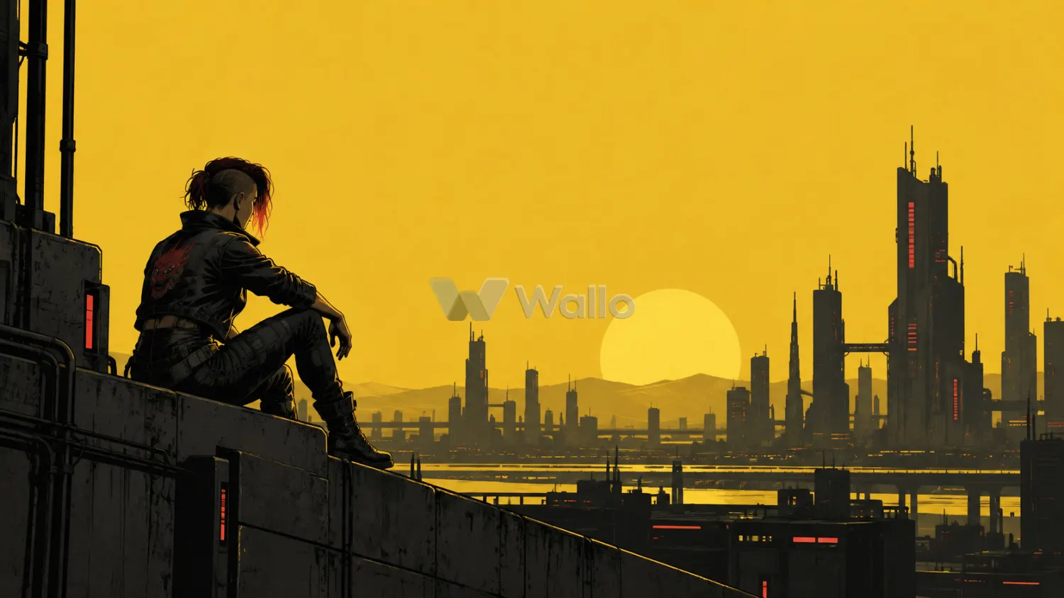 V Resting Over a Muted Skyline