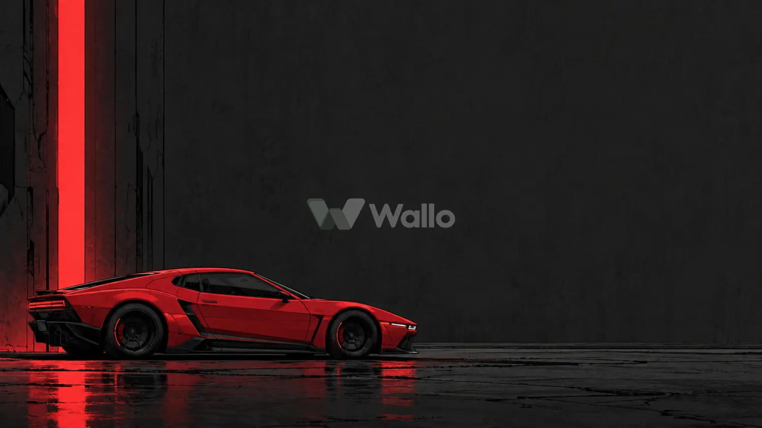 Crimson Coupe in Charcoal Silence