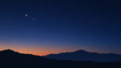 Cobalt Twilight Over Silent Mountains