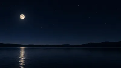 Quiet Moon Over a Dark Lake