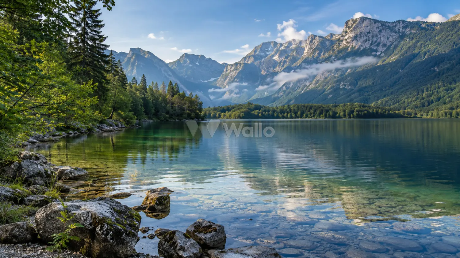 Lake Bohinj Beneath the Julian Alps