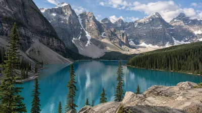 Turquoise Moraine Lake, Canadian Rockies