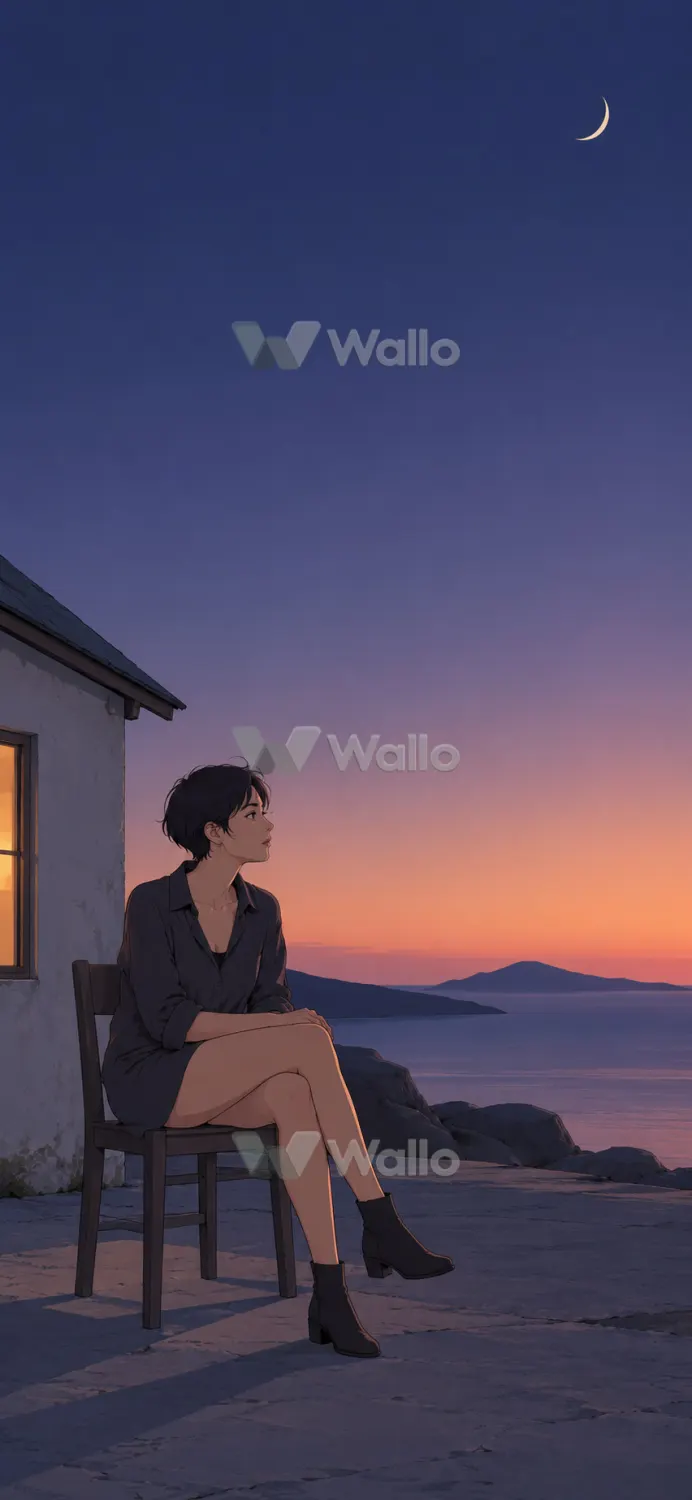 Quiet Dusk by the Cottage