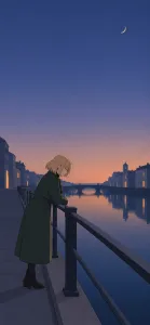 Blonde at the Quiet Canal