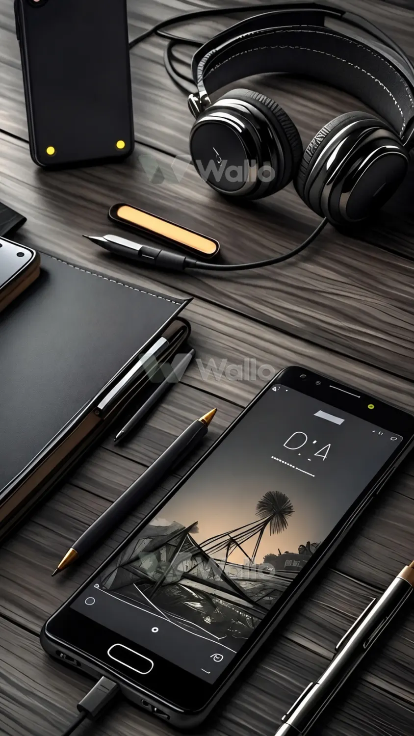 Matte Charcoal Tech Still Life 10