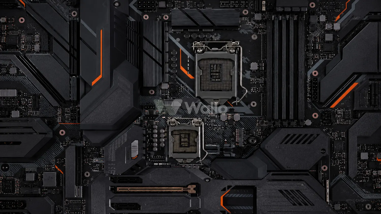 Dark Matte Circuitboard Landscape
