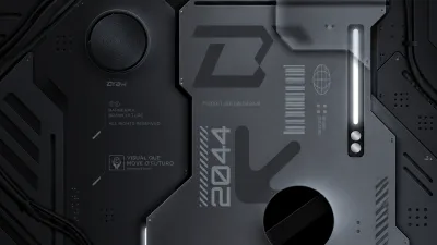 Dark Matte Tech Panel Panorama