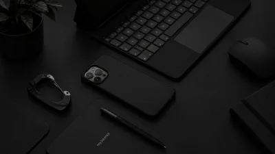 Dark Matte Technology Workspace 7