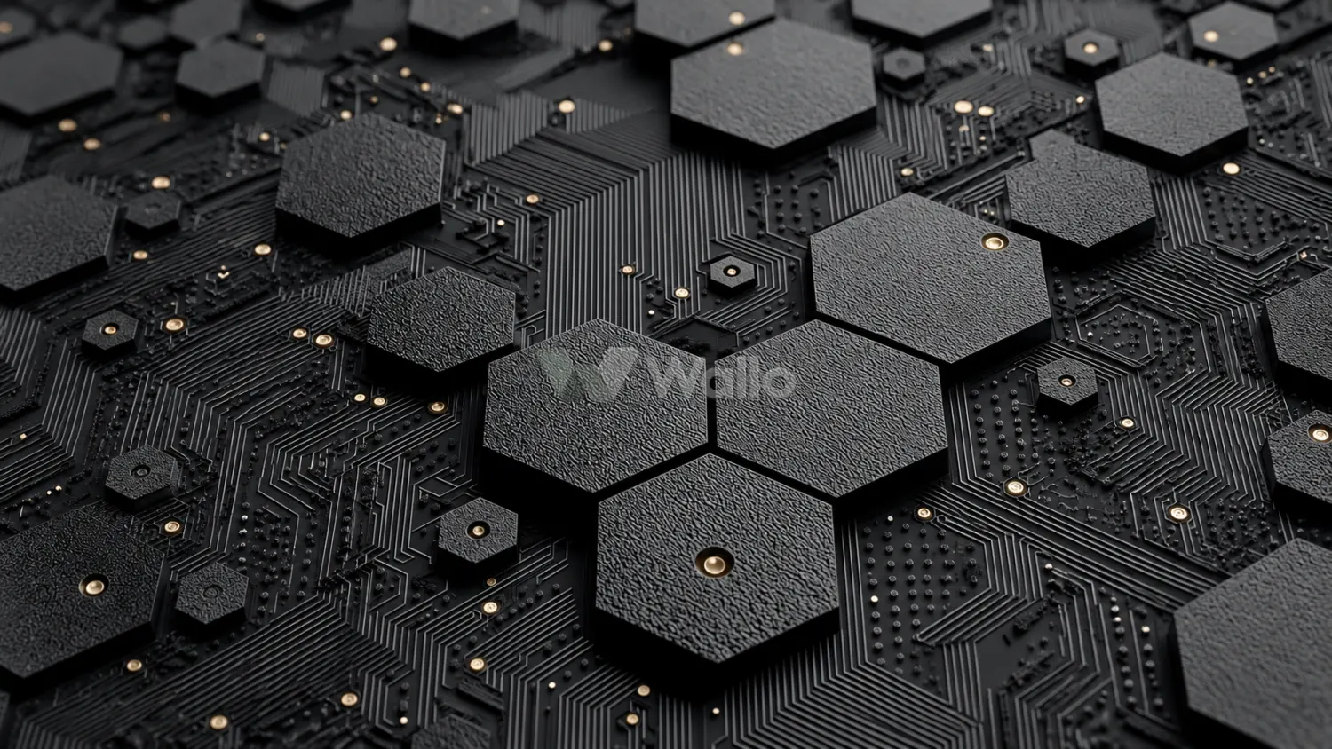 Wide Dark Circuit Workspace